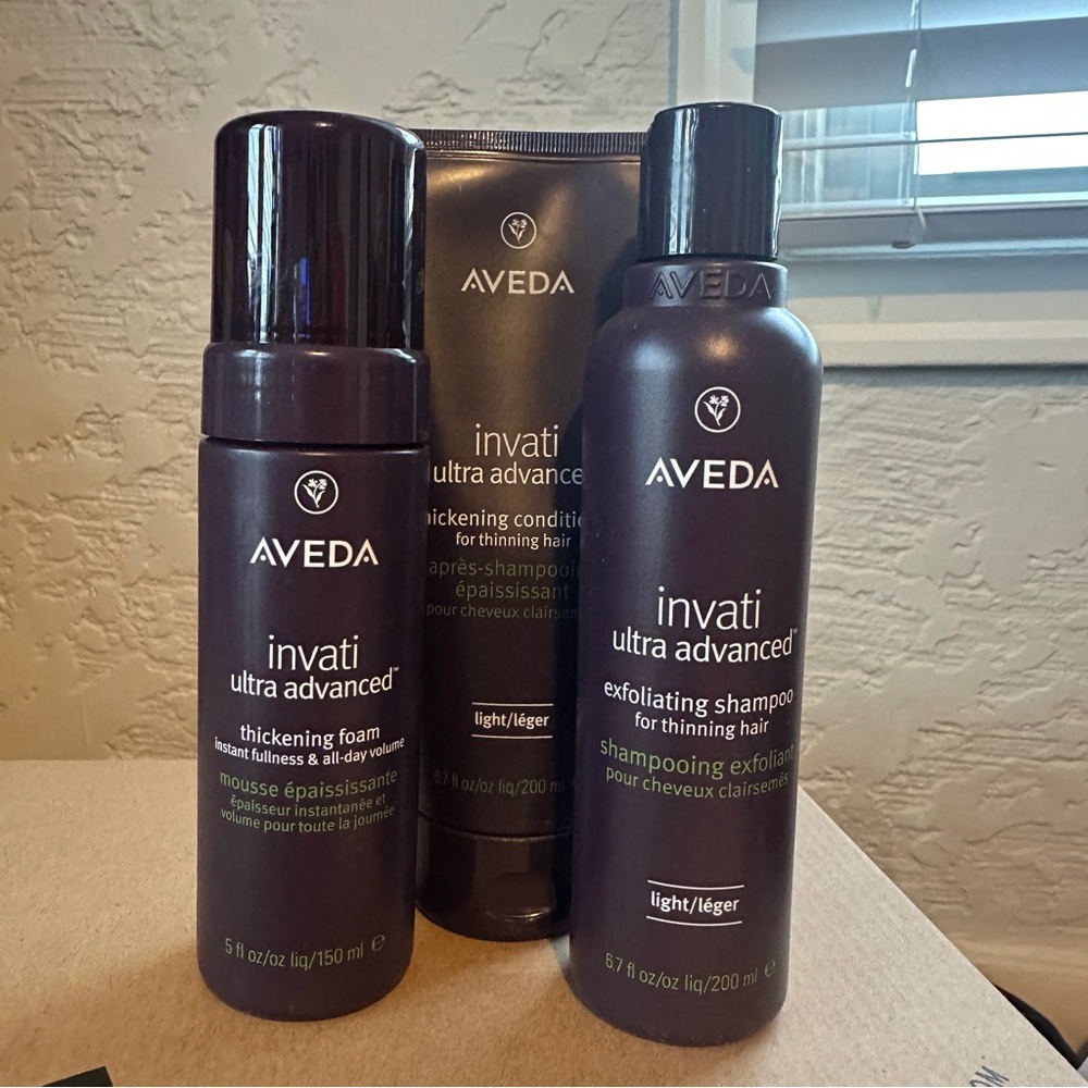 Trio of Aveda Invati Ultra Advanced Hair Products